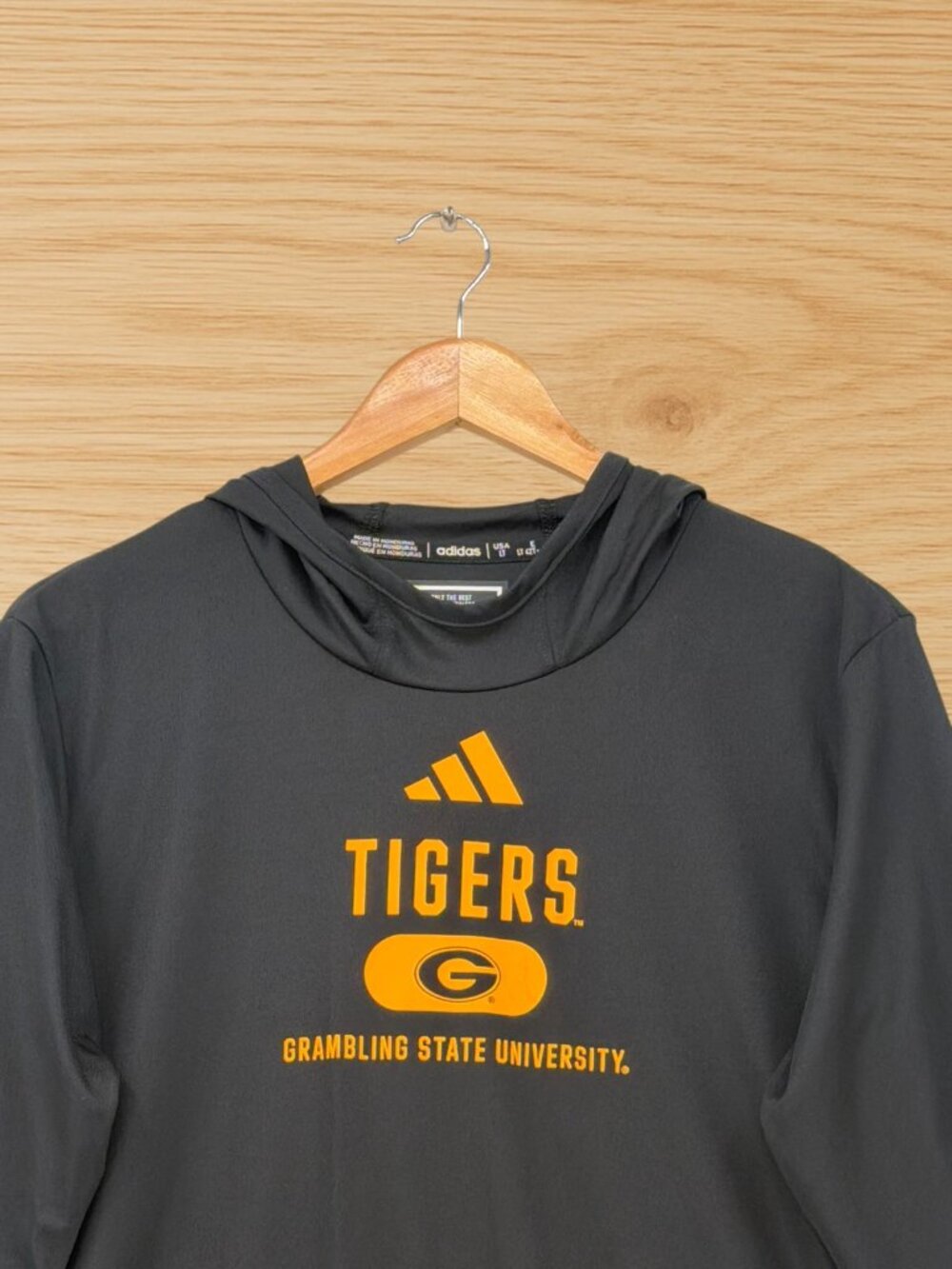 Adidas Men's Large Tall Grambling State Tigers Performance Hoodie LT - Picture 4 of 4
